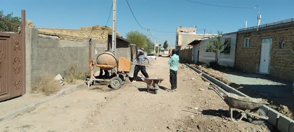 پروژه عمرانی بخش مرکزی روستای حسین آباد