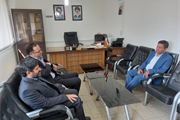 نشست بخشدار باغ حلی با رئیس آموزش پرورش شهرستان سلطانیه
