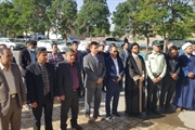 حضور در مراسم گلباران مزار شهدا