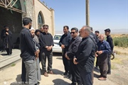 بازدید فرماندار شهرستان سلطانیه وبخشدارباغ حلی از امامزاده ام البنین