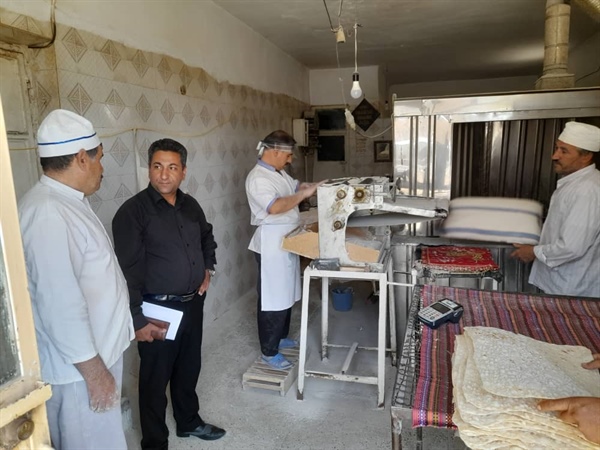 بازدید بخشدار باغ حلی از نانوایی ها