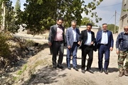 بازدیدمدیرکل بحران از کانال گوزلدره