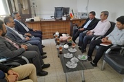 نشست بخشدار باغ حلی با مدیرکل بحران ومعاون بنیاد مسکن استان