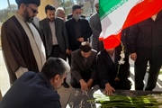 شرکت در مراسم گلباران مزارشهدای سلطانیه