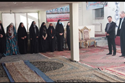 بازدیدباقری بخشدارباغ حلی از مراسم اعتکاف دهستان قره بلاغ