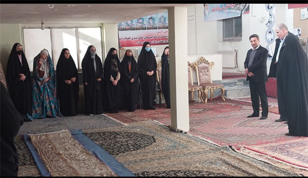 بازدیدباقری بخشدارباغ حلی از مراسم اعتکاف دهستان قره بلاغ