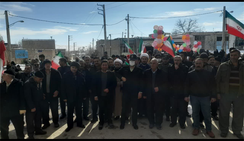 برگزاری راهپیمایی 22 بهمن در مرکز بخش باغ حلی