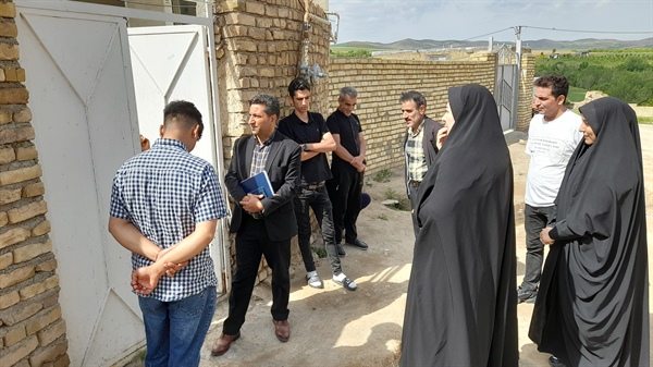 حضور باقری بخشدارباغ حلی در روستای کردرق