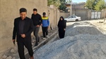 باقری بخشدار باغ حلی از روند اجرای پروژه ی جدول گذاری و زیرسازی روستاها بازدید کردند