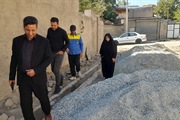 باقری بخشدار باغ حلی از روند اجرای پروژه ی جدول گذاری و زیرسازی...