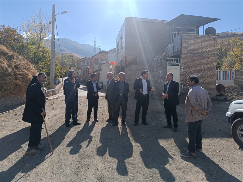 دیدار مردمی باقری بخشدار باغ حلی وحضور در روستای کنگه