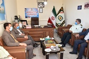 دیدار دکتر فتحی، فرماندار و معاونان فرمانداری ایجرود با فرمانده...