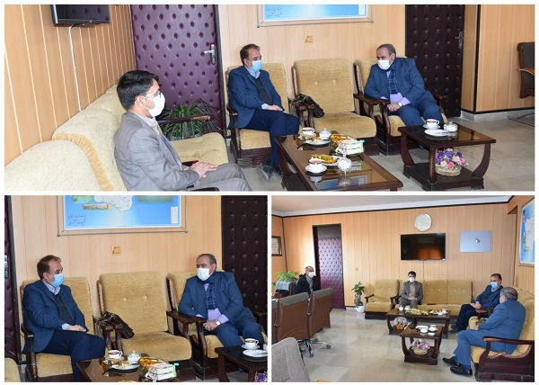 دیدار جانشین معاون درمان دانشگاه علوم پزشکی و خدمات درمانی استان زنجان با فرماندار شهرستان ایجرود