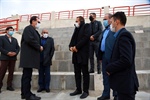 بازدید حقیقی استاندار زنجان از روند تکمیل پروژه سالن ورزشی چند منظوره  زرین آباد