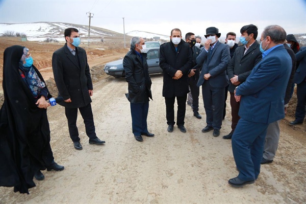 بازدید حقیقی استاندار زنجان از پروژه چهار خطه نمودن جاده ایجرود _ بیجار