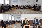 در اولین روز از دهه مبارک فجر جمعی از مسئولان  ایجرود با امام جمعه...