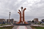 افتتاح المان میدان امام حسین (ع)شهر زرین آباد با حضور امام جمعه و فرماندار شهرستان ایجرود