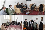 دیدار امام جمعه، فرماندار و جمعی از مسئولان شهرستان ایجرود با خانواد ه معزز شهید دخت هاشمی در شهر زرین آباد