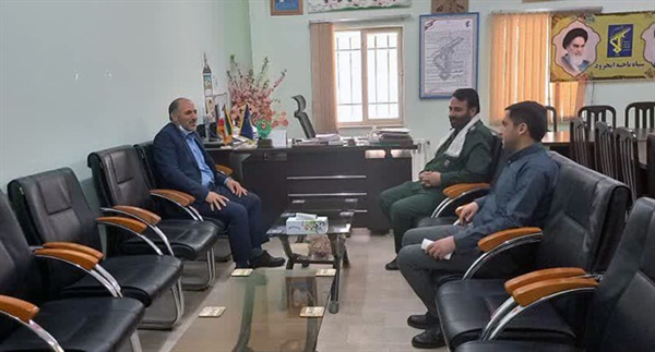 دیدار سرپرست معاونت برنامه ریزی و هماهنگی امور عمرانی فرمانداری ایجرود با فرمانده سپاه ناحیه ایجرود