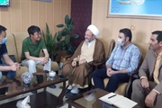 بازدید امام جمعه و فرماندار شهرستان از شرکت آندیا فولاد