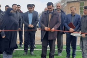 افتتاح پروژه چمن مصنوعی دبیرستان پسرانه شهر حلب
