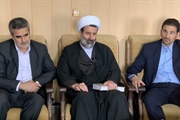 دیدار حجت الاسلام والمسلمین حاج آقا زرینه امام جمعه محترم شهرستان...