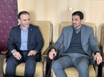 دیدار آقای داوودی مدیریت محترم شعب پست بانک استان زنجان با آقای لطفی سرپرست محترم فرمانداری ایجرود روز چهارشنبه مورخ ۱۴۰۳/۱۲/۰۸ در محل دفتر فرماندار.