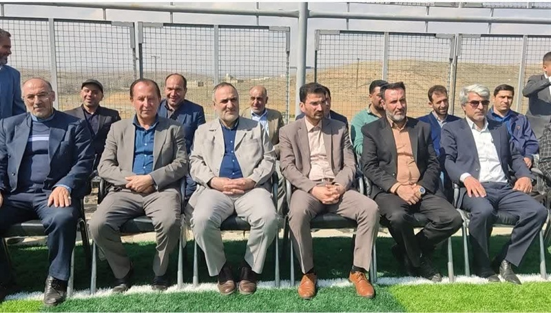 بهره برداری از پروژه زمین فوتبال چمن مصنوعی (۷ نفره) در روستای تله گرد از توابع بخش مرکزی شهرستان ایجرود