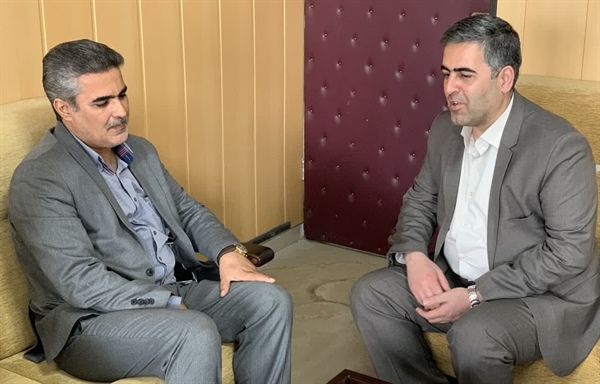 دیدار آقای سلیمانی رییس دادگستری شهرستان با آقای الهی سرشت سرپرست فرمانداری ایجرود