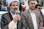 برگزاری آیین استقبال از خادمین حرم مطهر رضوی در شهرستان ایجرود