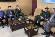 دیدار فرمانده سپاه ناحیه ایجرود با سرپرست فرمانداری شهرستان