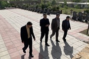 ادای احترام سرپرست فرمانداری ایجرود به مزار شهدای روستای خوئین