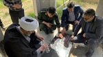 غبار روبی و عطر افشانی و دیدار با خانواده معظم شهید عباس محمدی در روستای جوقین به مناسبت سوم خرداد