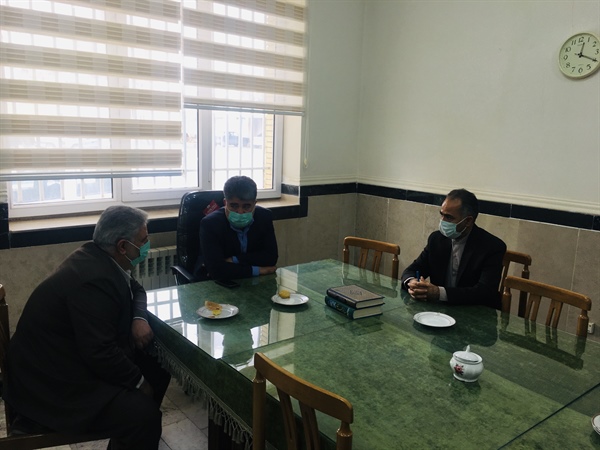 دیدار بخشدار مرکزی خدابنده با فرماندار شهرستان خدابنده