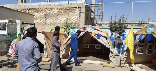 افتتاح نمایشگاه طرح اسوه با حضور بخشدار محترم