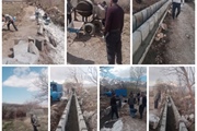 پروژه عملیات آبرسانی و جدول کشی در روستای ارقین