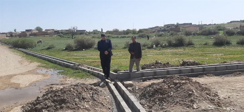 بازدید بخشدار سجاسرود از پروژه روستای خوش