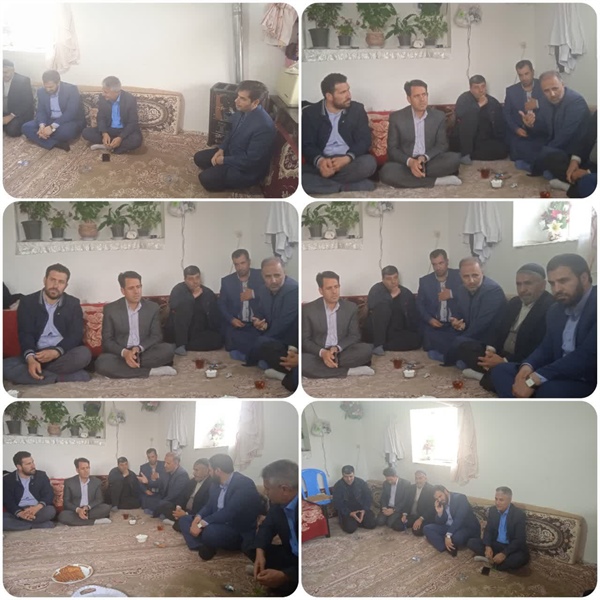 بازدید بخشدار محترم با مددجویان و خیرین بهزیستی