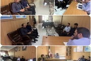 جلسه بررسی مسائل و مشکلات سایت آبرسانی روستای زرند با حضور بخشدار...