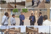 بازدید بخشدار محترم از روستای خنداب