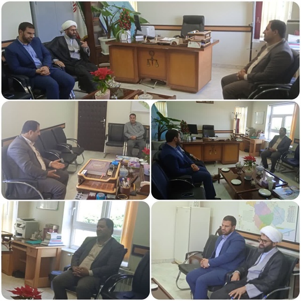 دیدار بخشدار محترم با آقای بختیاری دادستان محترم شهرستان خدابنده
