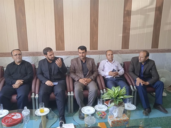 بازدید معاون سیاسی،امنیتی و اجتماعی فرماندار و بخشدار محترم از اداره آموزش و پرورش