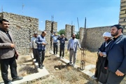 بازدید بخشدار محترم از مدرسه در حال احداث روستای دابانلو