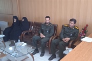 حضور فرمانده ناحیه مقاومت بسیج سپاه خدابنده و رئیس حوزه قضایی بخش...