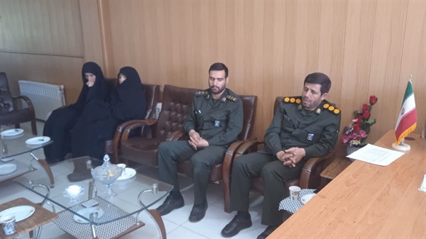 حضور فرمانده ناحیه مقاومت بسیج سپاه خدابنده و رئیس حوزه قضایی بخش سجاسرود