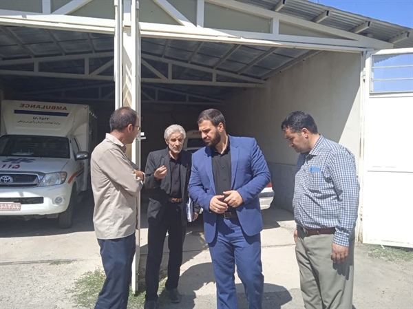 بازدید بخشدار محترم از مرکز فوریتهای پزشکی بخش سجاسرود