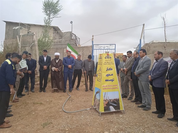 افتتاح پروژه گاز رسانی روستای حسن آباد