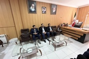 دیدار مهندس پیری رئیس جدید اداره برق با بخشدار سجاسرود