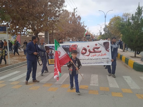 راهپیمایی عظیم حمایت از مردم،مادران و کودکان مظلوم فلسطین بخش سجاسرود برگزار شد
