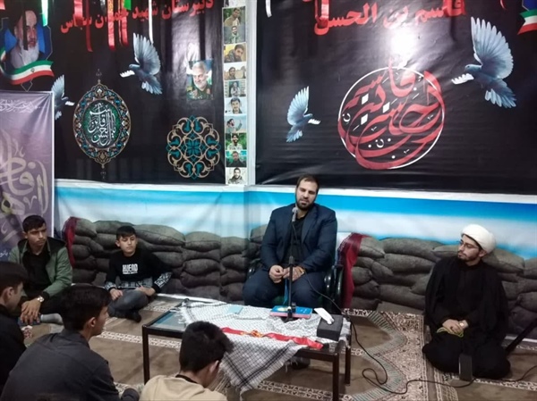 مراسم عزاداری وروضه خوانی حضرت فاطمه زهرا (س) هیئت قاسم ابن الحسن(ع) دبیرستان شهید چمران سجاس برگزار گردید
